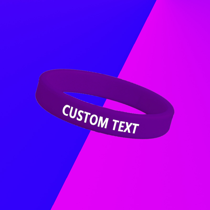 110pcs Custom Silicone Wristband Set, Personalised Gift